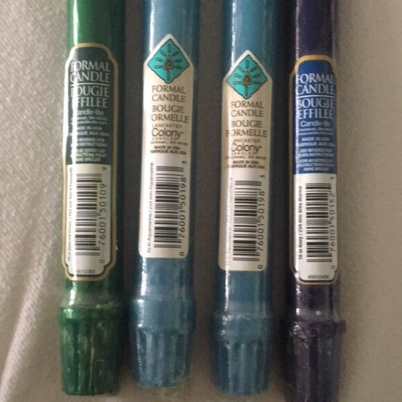 🔻NWT🔻Set of 4 Formal 10 Unscented Candles - Picture 3 of 5